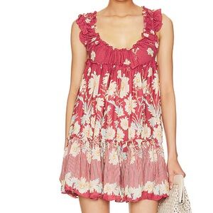 🌺Intimately Free People FP Bali Wild Daisy Slip Dress in Renaissance Red🌺